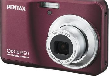 Камера PENTAX Optio E90 получила мягкое покрытие корпуса и функцию распознавания улыбок